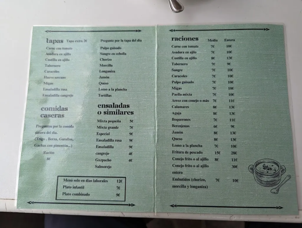 Menu_Bar Restaurante Sierra Alhamilla_Pechina_image_1