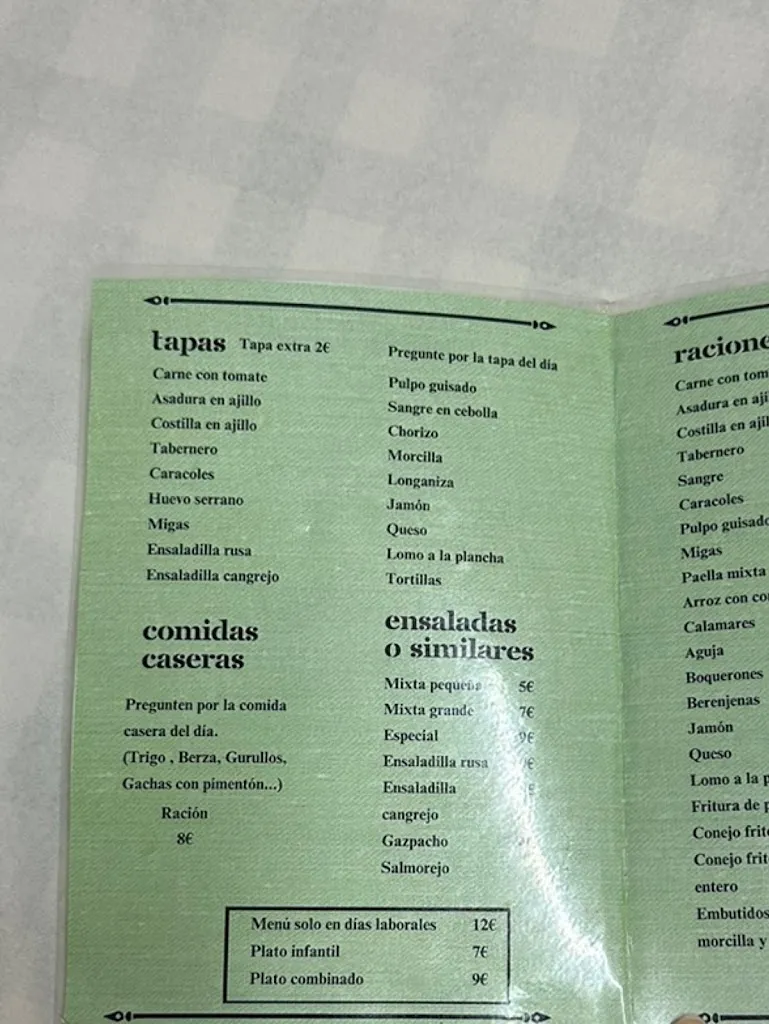 Menu_Bar Restaurante Sierra Alhamilla_Pechina_image_2