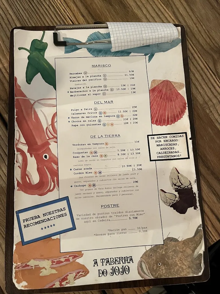 Menu_Taberna Do Jojó_Cedeira_immagine_3