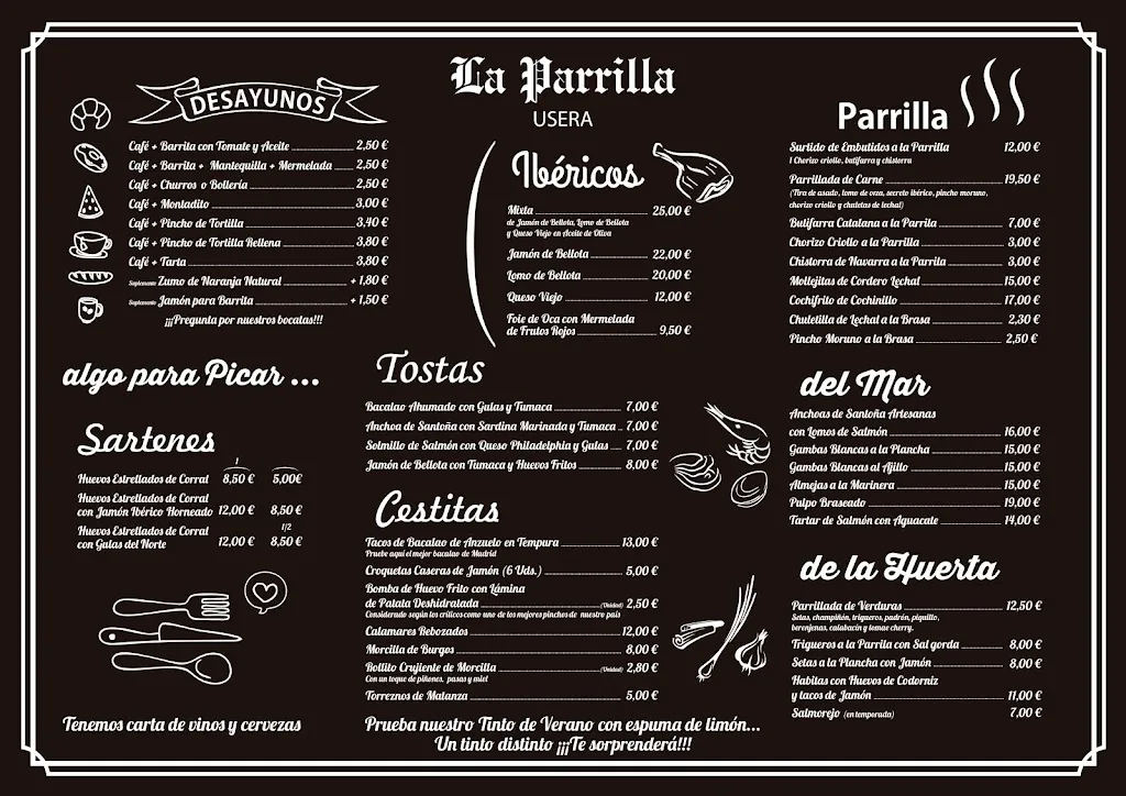 Menu_Restaurante La Parrilla De Usera_Parrillas_immagine_1