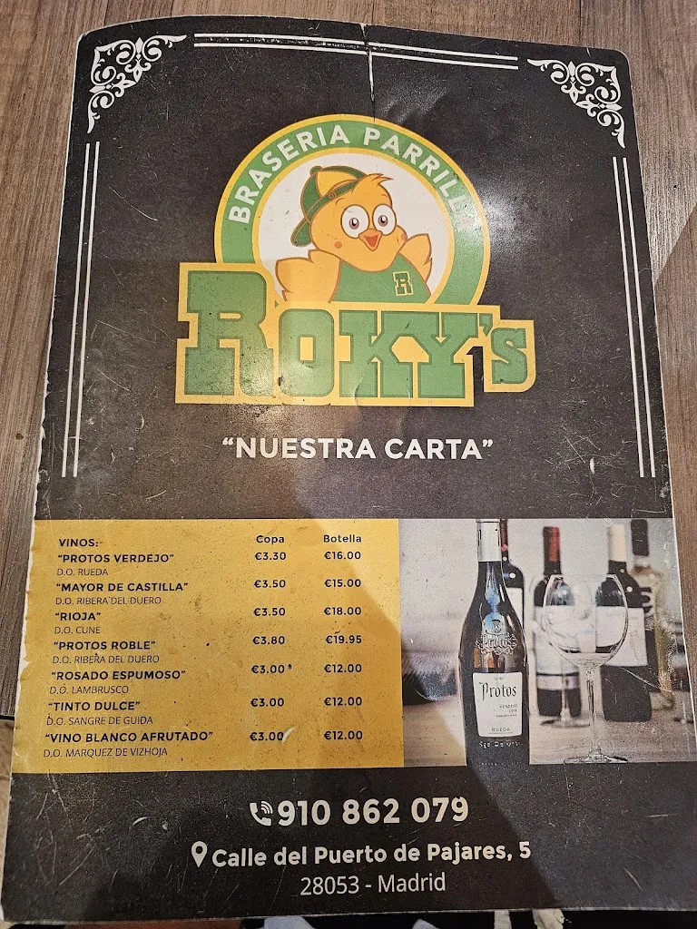 Menu_ROKY'S Braseria Parrilla Madrid_Parrillas_image_1