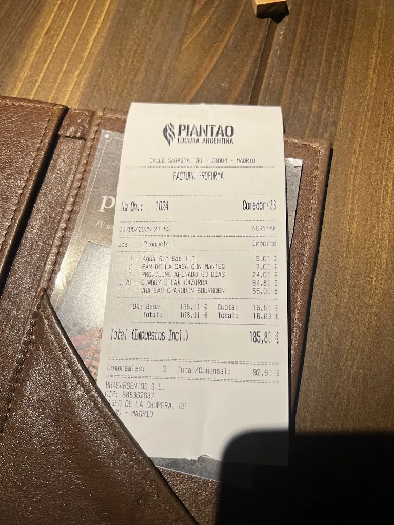 Nayla Hasna_Piantao Chamberí | Restaurante Argentino Madrid_Parrillas_recensione