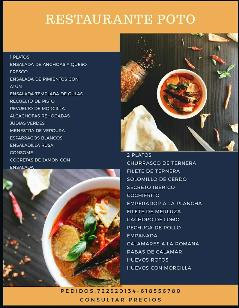 Menu_Bar Restaurante Poto_San Bartolomé de las Abiertas_image_2