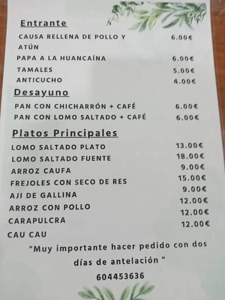 Menu_Mesón El Portón._San Martín de Montalbán_image_2