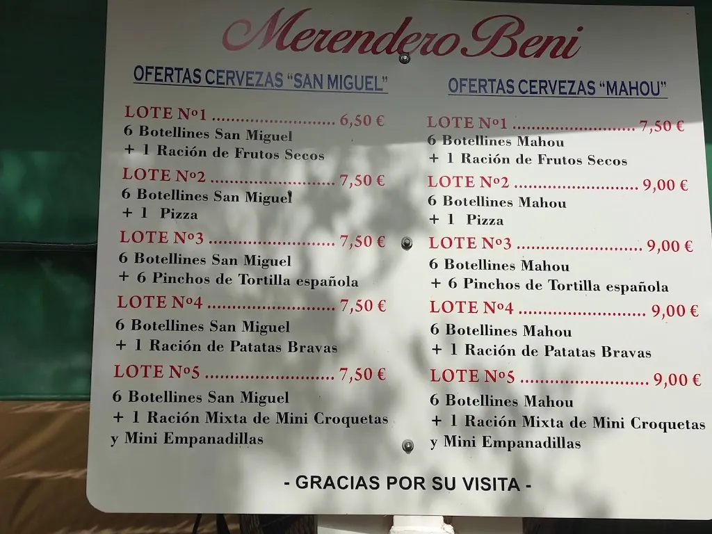 Menu_Merendero Beni. El Mazo_Robledo del Mazo_image_1