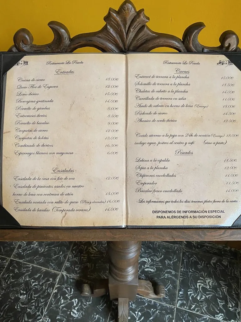 Menu_Restaurante y Casa Rural La Posada_Robledo del Mazo_image_4