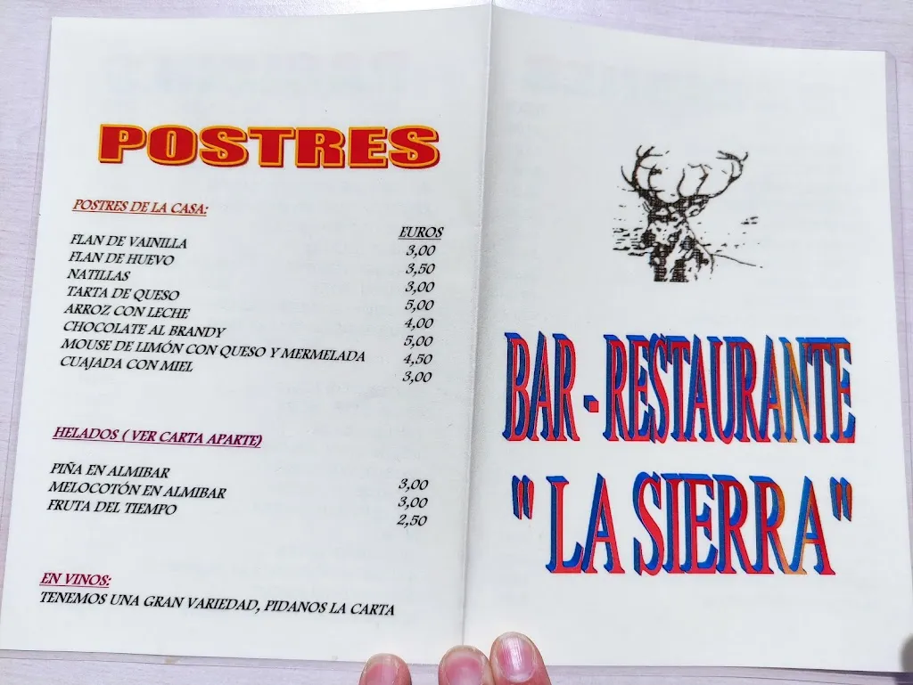 Menu_Restaurante La Sierra_San Pablo de los Montes_image_1