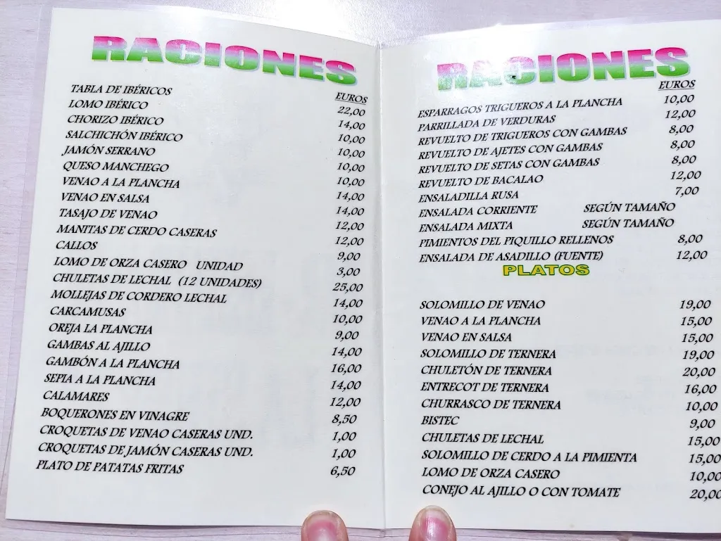 Menu_Restaurante La Sierra_San Pablo de los Montes_image_2