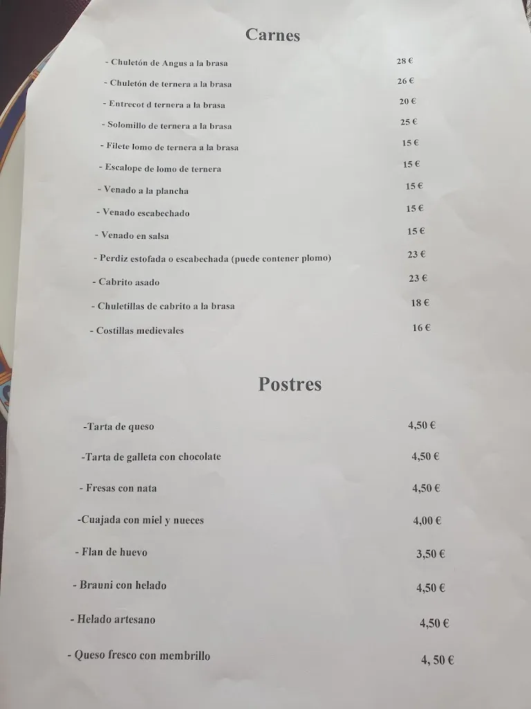 Menu_Restaurante Casa Aurelio_San Pablo de los Montes_image_1