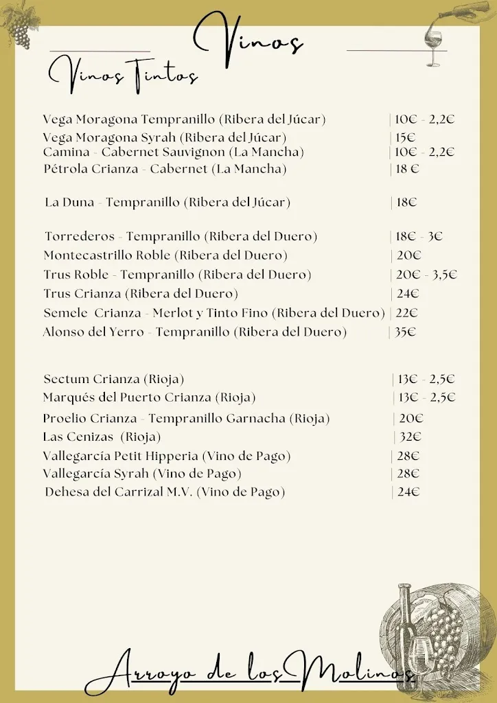 Menu_Restaurante Arroyo de los Molinos_San Pablo de los Montes_image_1
