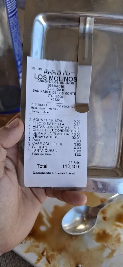 Diego soto garrido_Restaurante Arroyo de los Molinos_San Pablo de los Montes_review