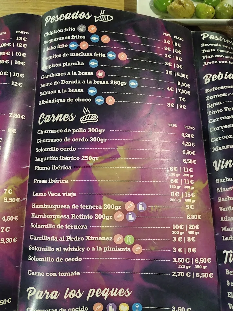 Menu_BAR RESTAURANTE ALOJAMIENTO CUATRO CAMINOS_San Pablo de los Montes_image_2