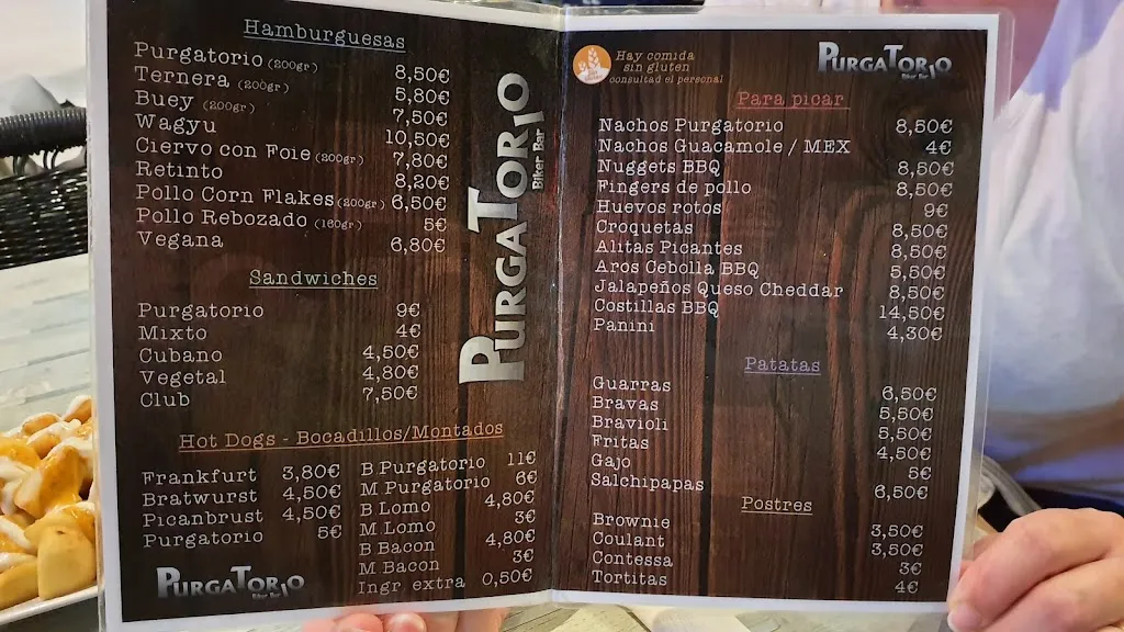 Menu_Purgatorio Biker-Bar_Santa Cruz del Retamar_image_2
