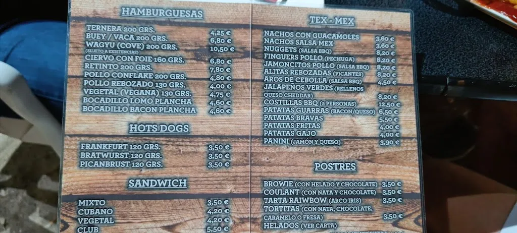 Menu_Purgatorio Biker-Bar_Santa Cruz del Retamar_image_3