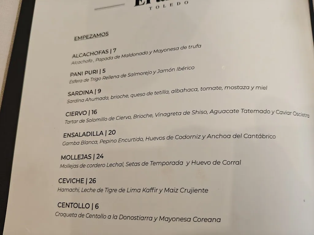 Menu_Restaurante El Albero_Retamoso de la Jara_image_1