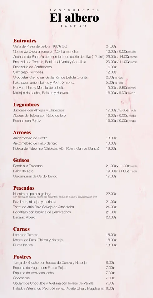 Menu_Restaurante El Albero_Retamoso de la Jara_image_3