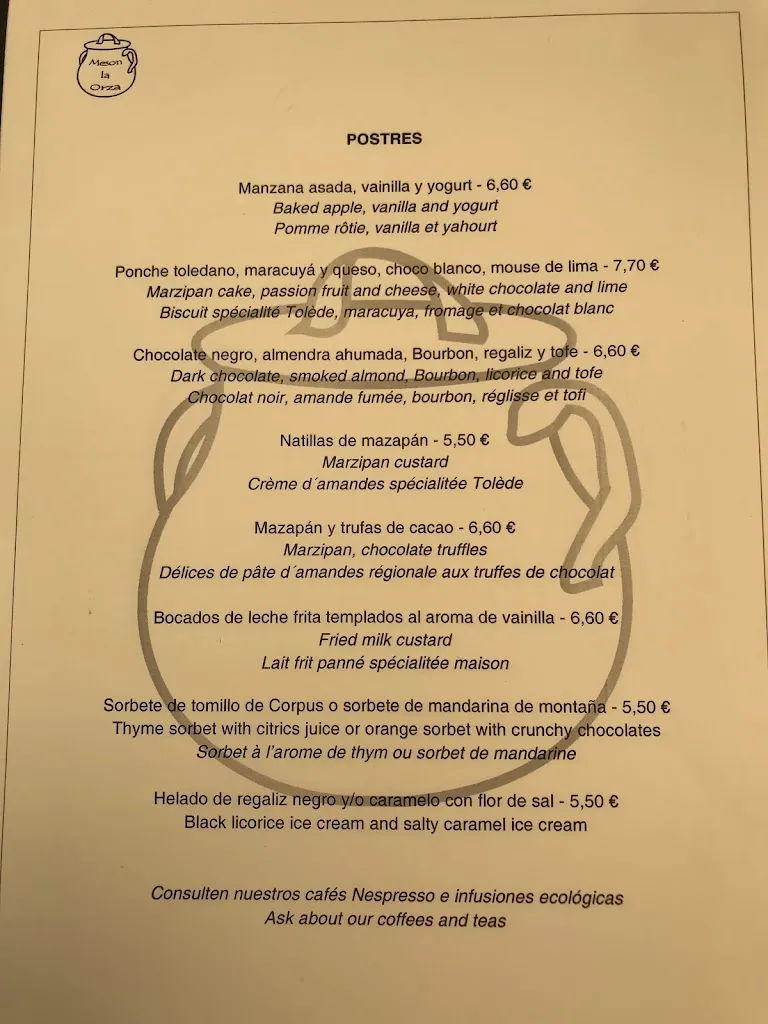 Menu_Restaurante La Orza_Retamoso de la Jara_image_1