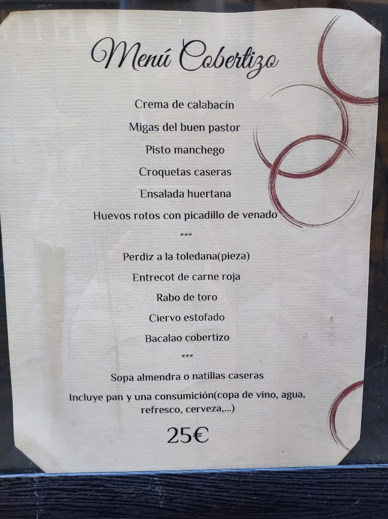 Menu_Restaurante El Cobertizo_Retamoso de la Jara_immagine_4
