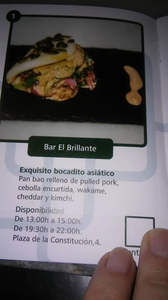 Menu_Bar El Brillante_Santa Cruz de la Zarza_image_1