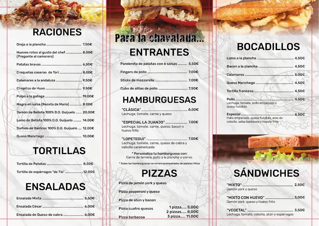 Menu_Bar Sánchez “Casa Juanjo