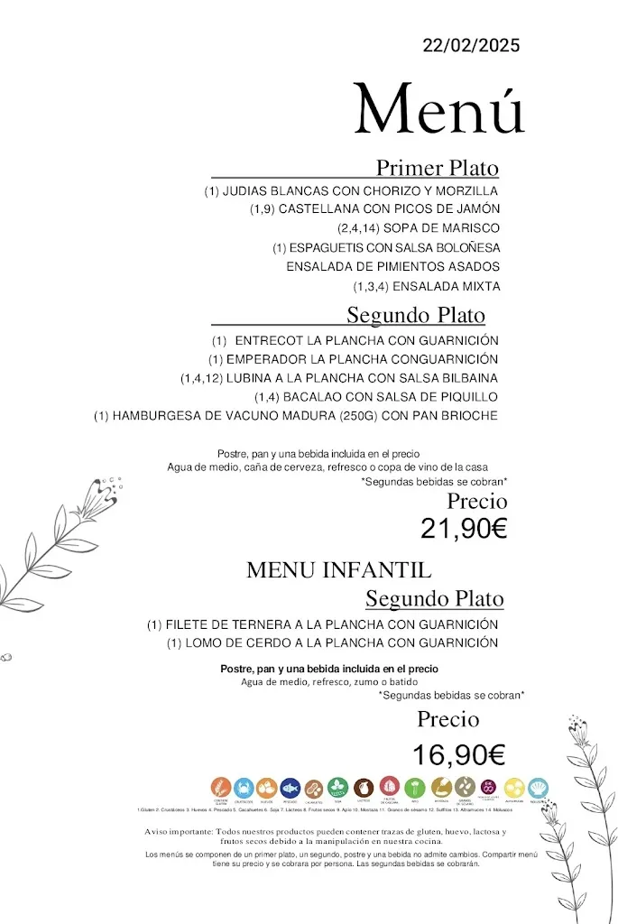 Menu_Bar Restaurante El Labrador_Santa Olalla_image_2