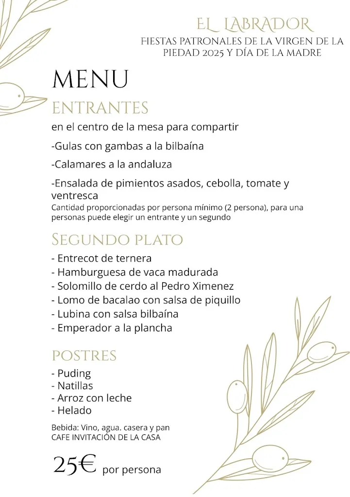 Menu_Bar Restaurante El Labrador_Santa Olalla_image_4