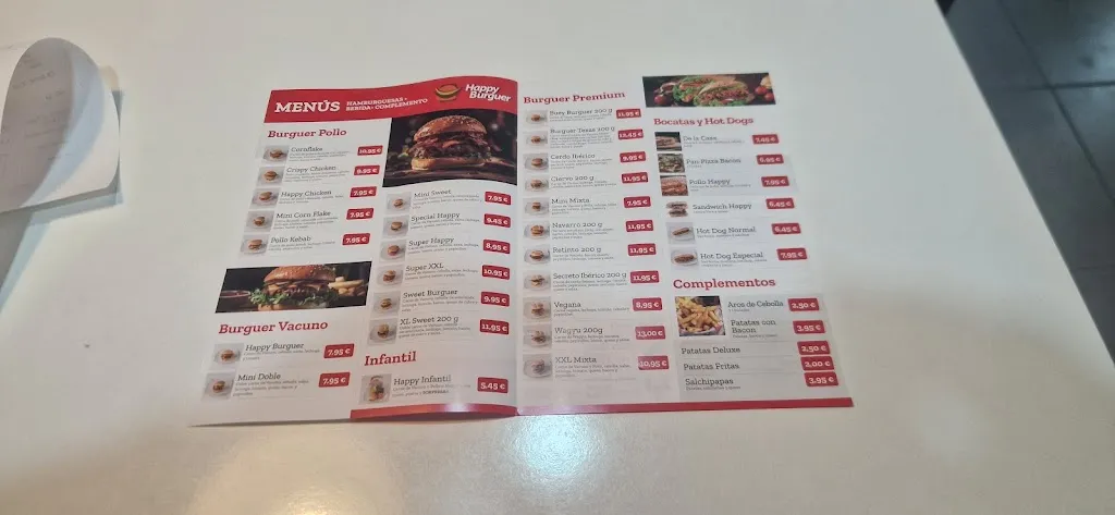 Menu_Happy Burguer Quintanar_Quintanar de la Orden_image_1