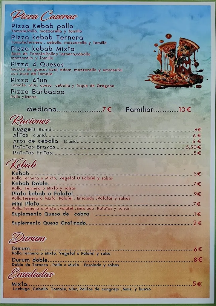 Menu_CAFETERÍA KEBAB TAREK_Quintanar de la Orden_image_1