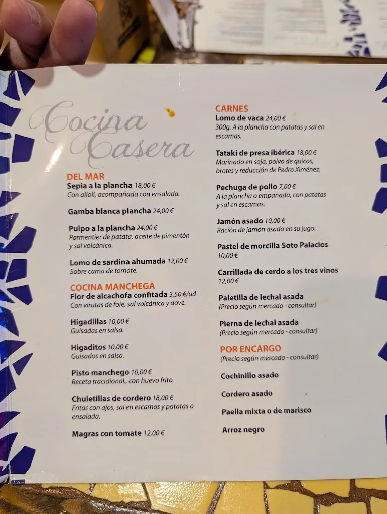 Menu_Casa Gastronomía la Competencia de andres_Toboso El_image_1