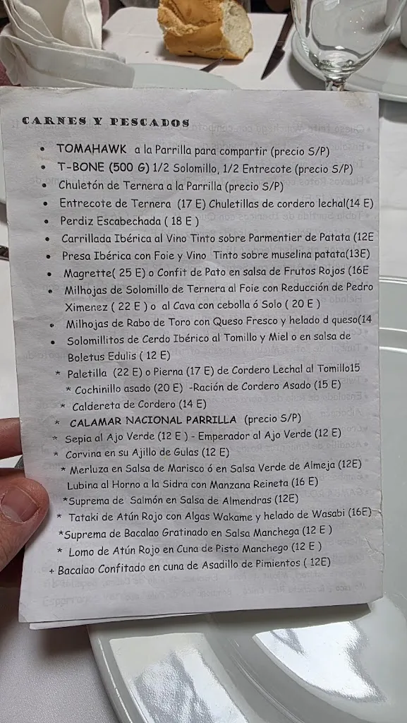 Menu_Hotel Restaurante Dulcinea de El Toboso_Toboso El_image_2
