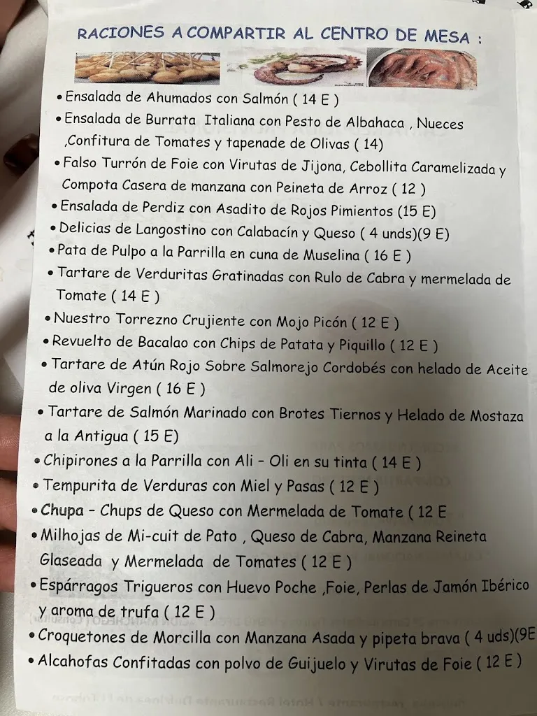 Menu_Hotel Restaurante Dulcinea de El Toboso_Toboso El_image_4