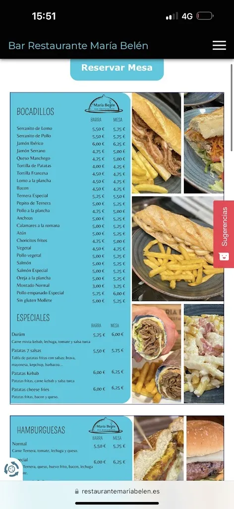 Menu_Bar Restaurante María Belén_Tembleque_image_4