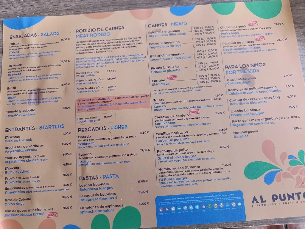 Menu_Al Punto rodizio brasileño Mojácar_Mojacar_image_3