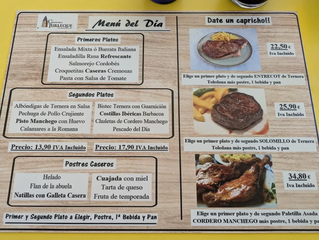 Menu_Restaurante la chimenea de Turleque_Tembleque_image_1