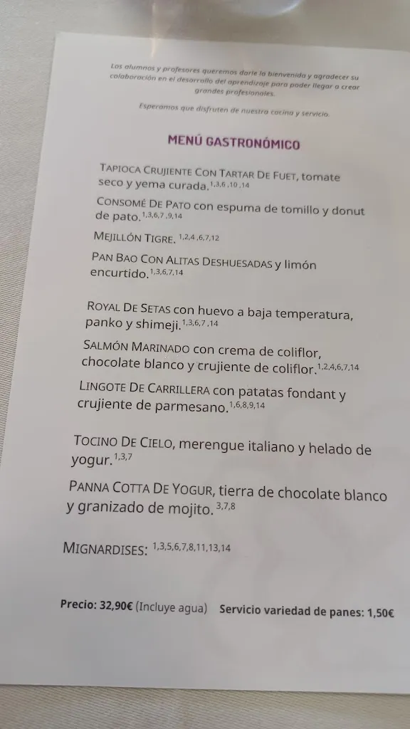 Isabel Juan_Escuela de Hostelería Castilla-La Mancha_Tembleque_recensione