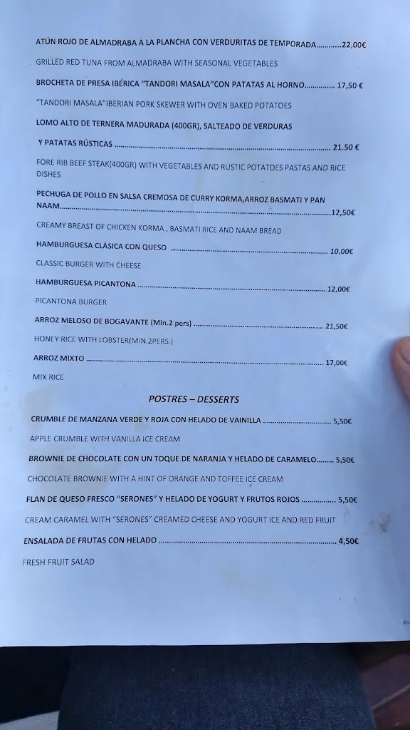 Menu_Restaurante Lua ~ Beach Club_Mojacar_image_3