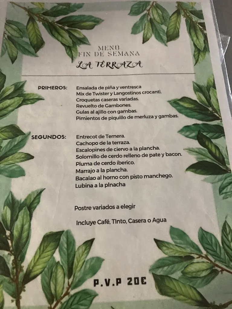 Menu_Gastrobar Restaurante la Terraza_Urda_image_1