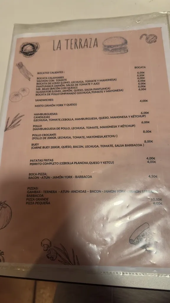 Menu_Gastrobar Restaurante la Terraza_Urda_image_2