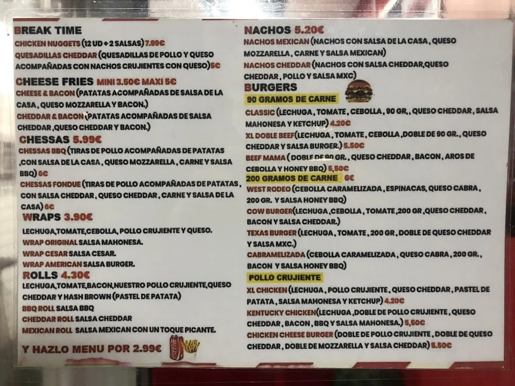 Menu_The Best Food_Seseña_image_1