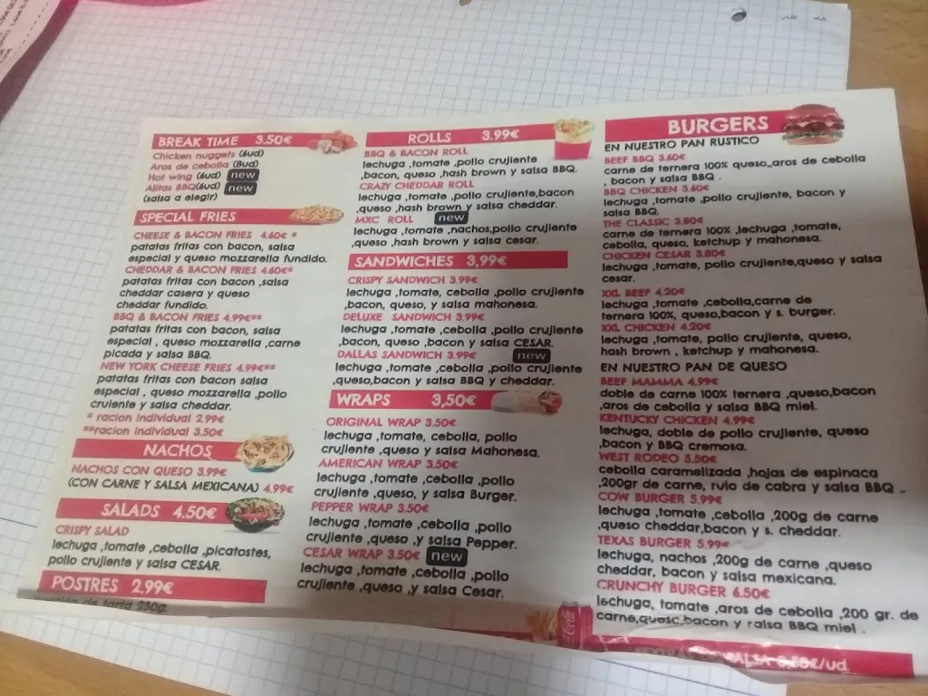 Menu_The Best Food_Seseña_image_2