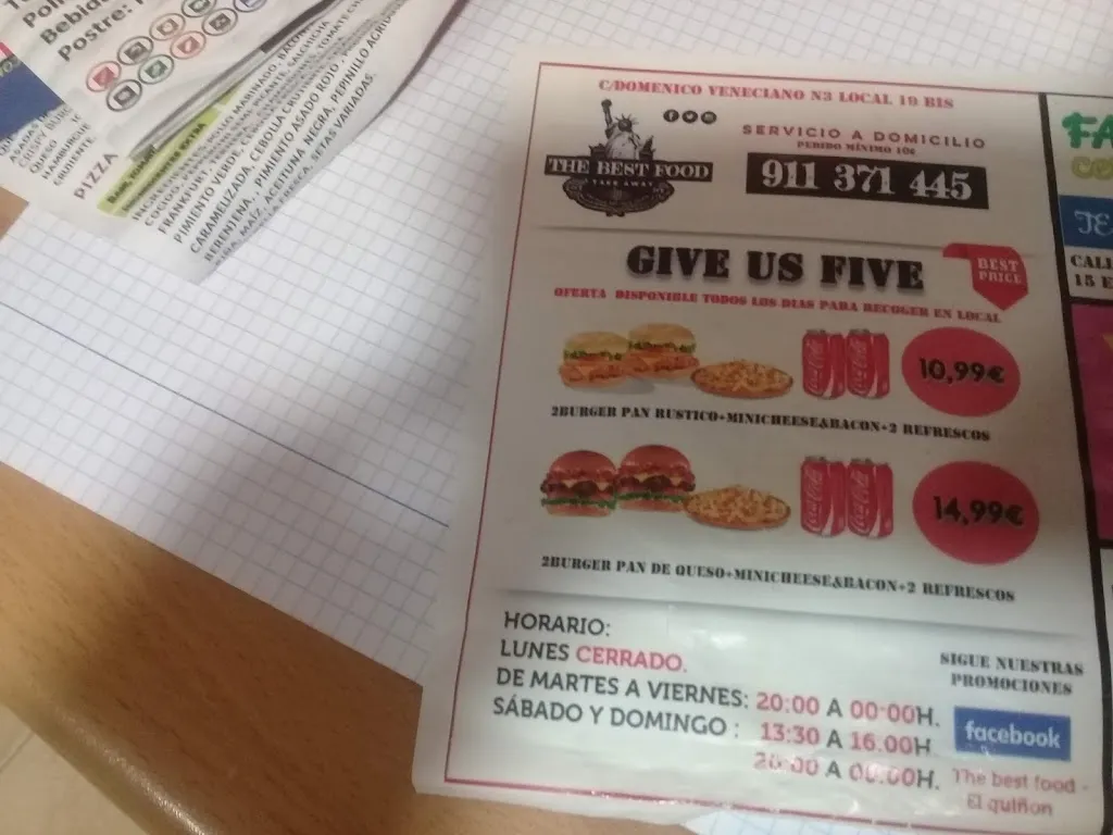 Menu_The Best Food_Seseña_image_4