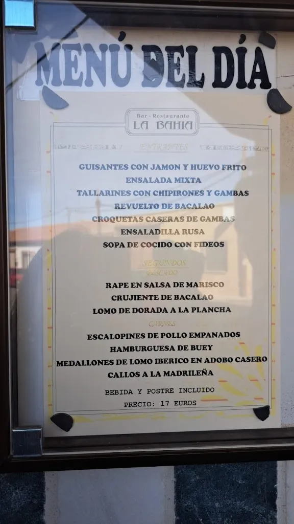 Menu_Bar Restaurante La Bahía_Sonseca_image_1