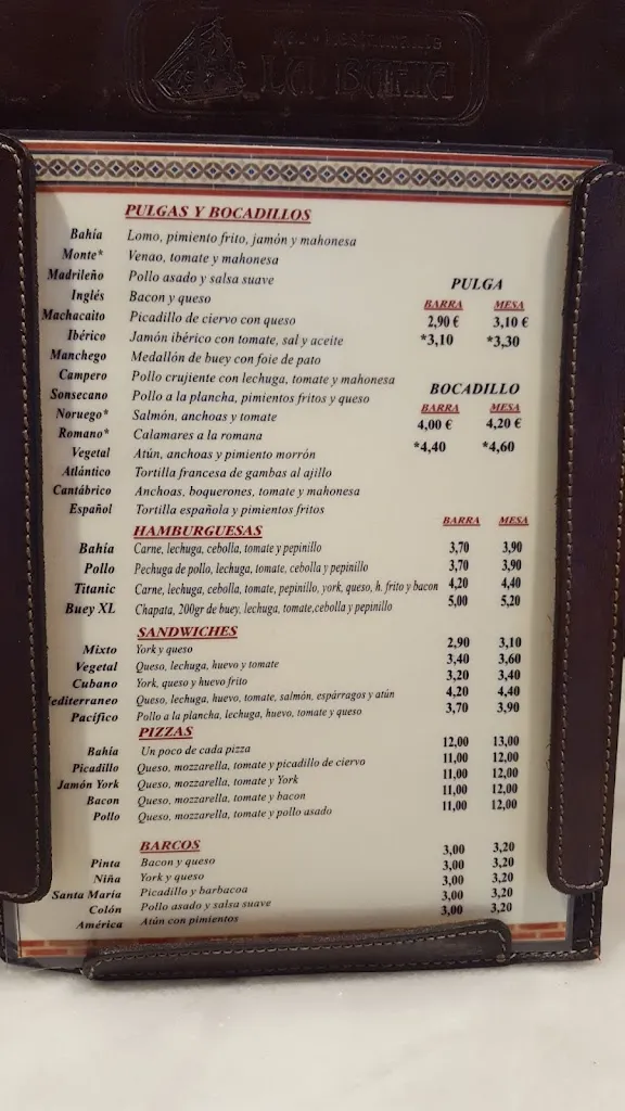 Menu_Bar Restaurante La Bahía_Sonseca_image_2