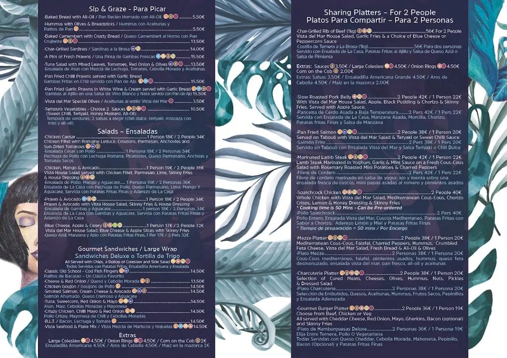 Menu_Vista del Mar Mojacar_Mojacar_immagine_1