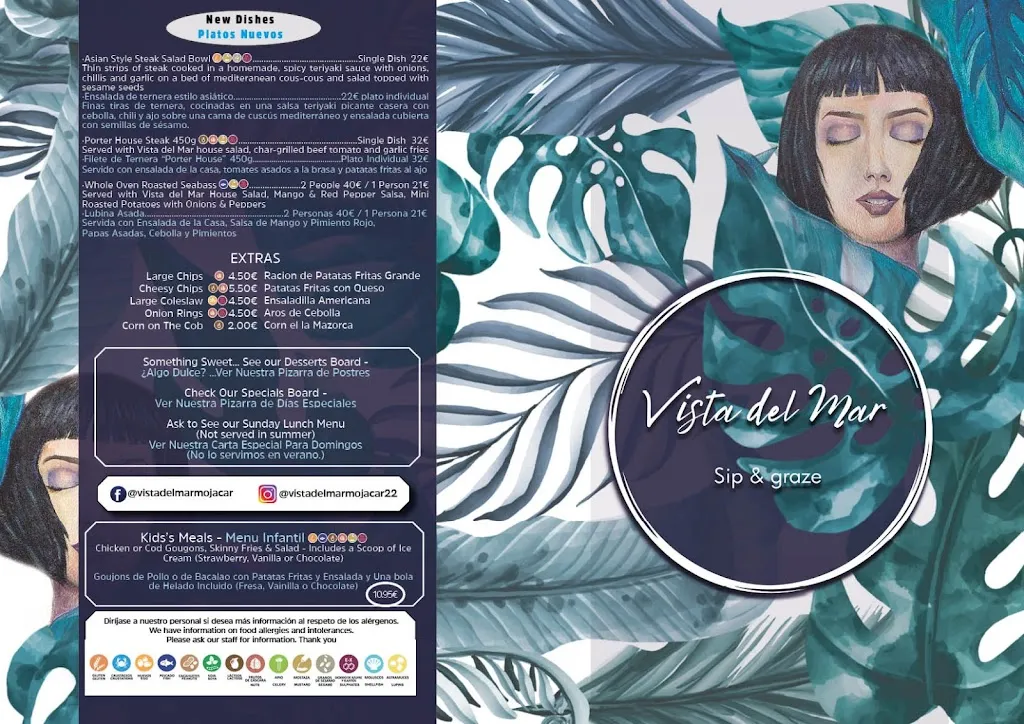 Menu_Vista del Mar Mojacar_Mojacar_immagine_2