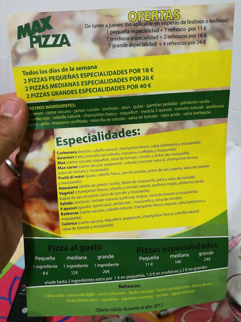 Menu_Max Pizza Ugena_Ugena_image_1