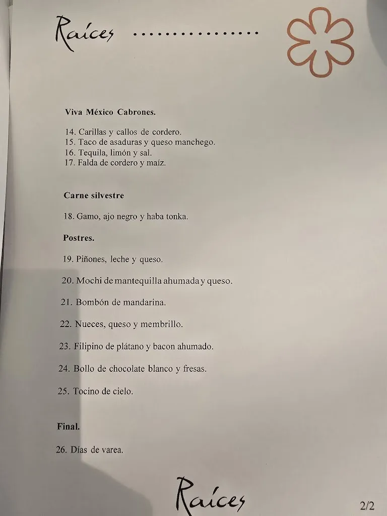 Menu_Restaurante Raices, Carlos Maldonado_Talavera de la Reina_image_4