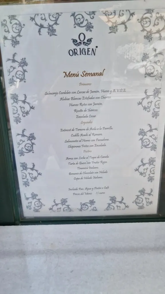 Menu_Restaurante Origen Talavera_Talavera de la Reina_image_1