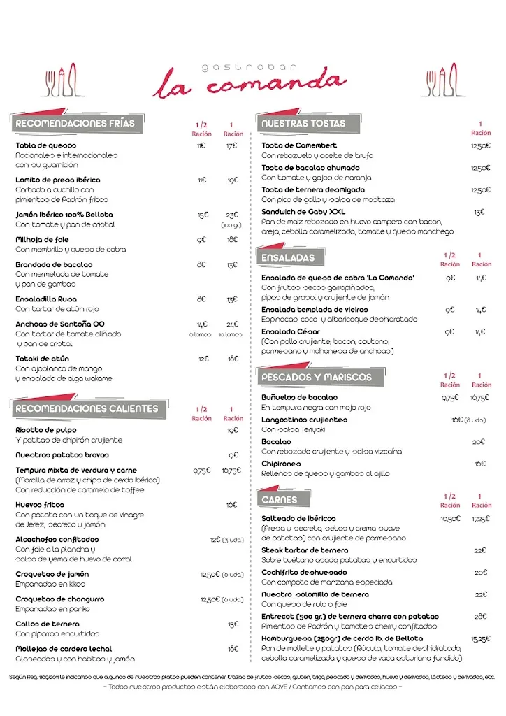 Menu_La Comanda Gastrobar_Talavera de la Reina_immagine_1