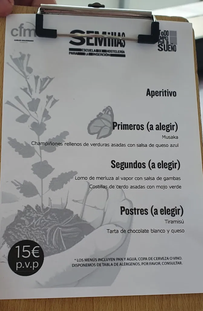 Menu_Restaurante Escuela Semillas_Talavera de la Reina_image_1